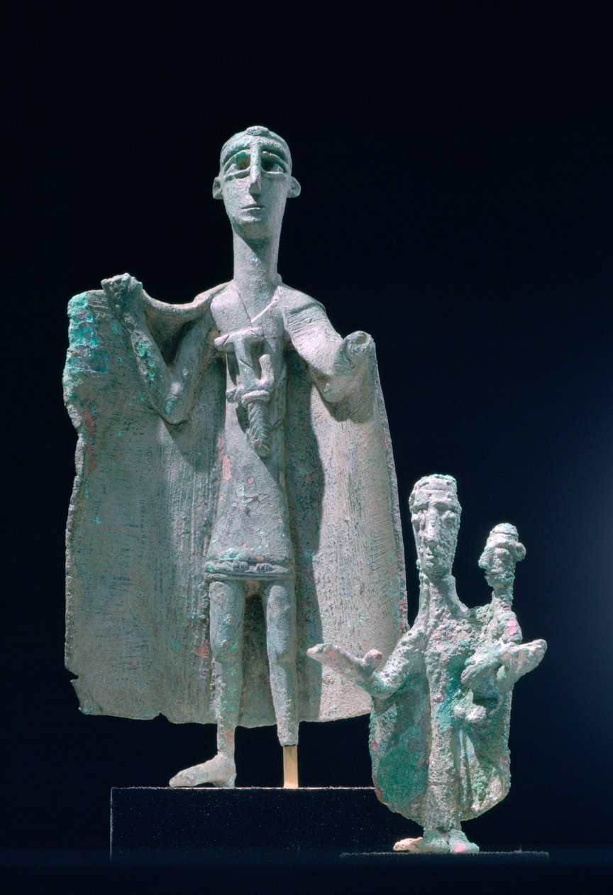 Bronze Mother and Child Statues, Nuragic Culture, Siniscola, Sardinia, 9th-6th Century BC by Unbekannt