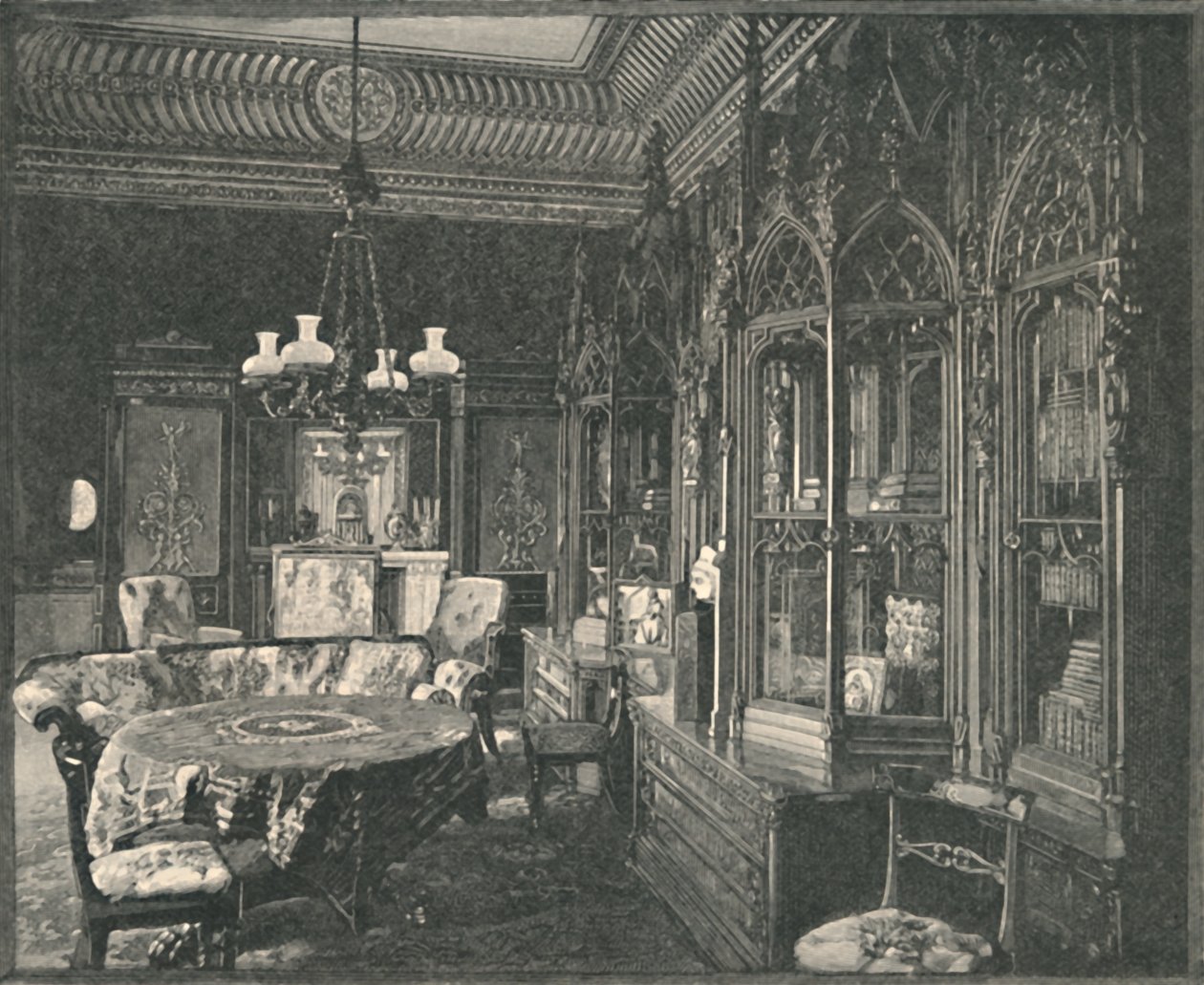 Buckingham Palace: The Prince Consorts Music-Room, 1886 by Unbekannt