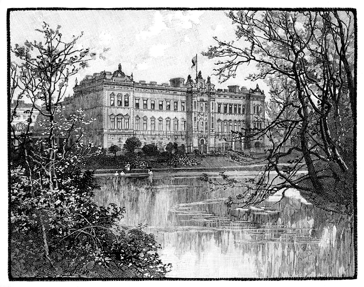Buckingham Palace from St James