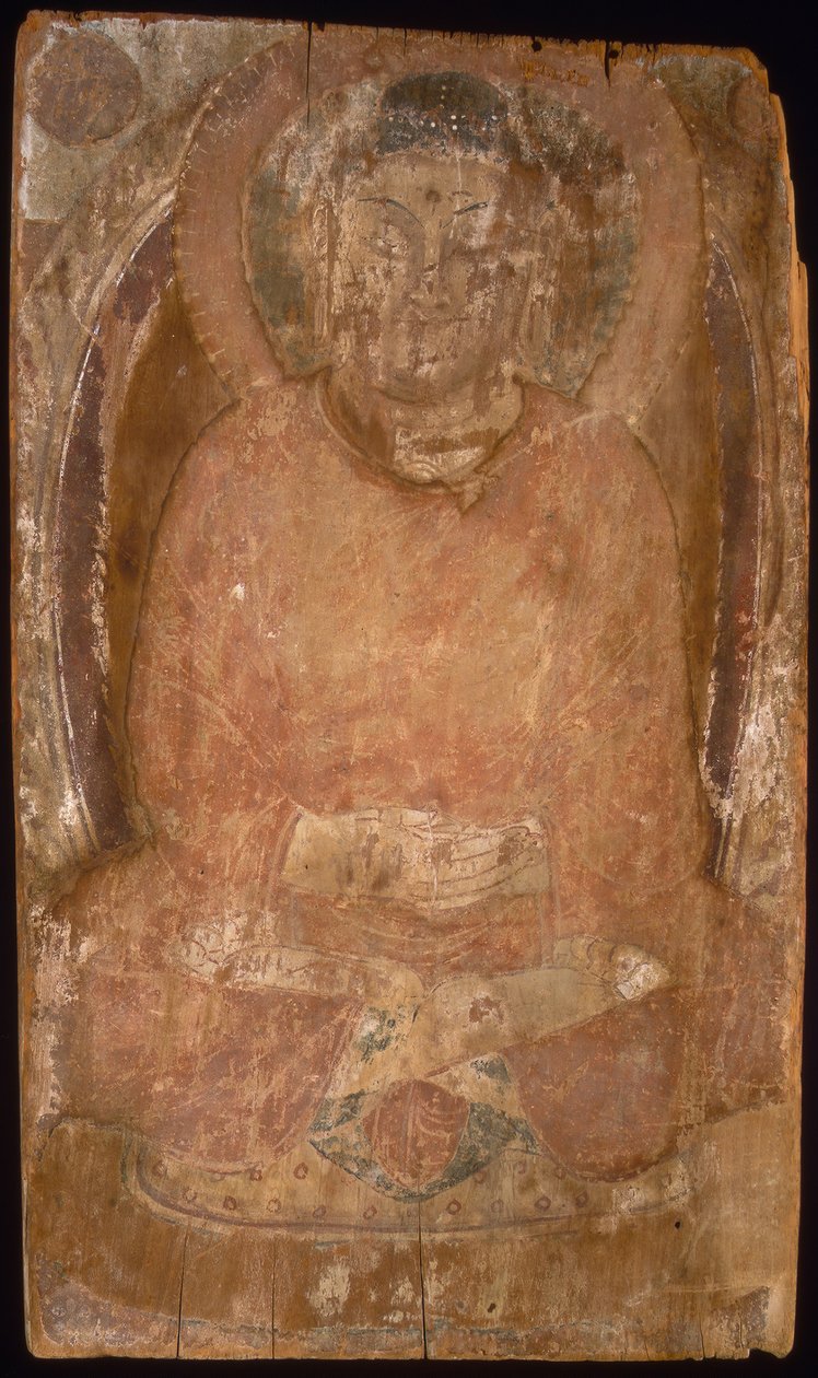 Buddha with a Halo and Flaming Body Mandorla by Unbekannt