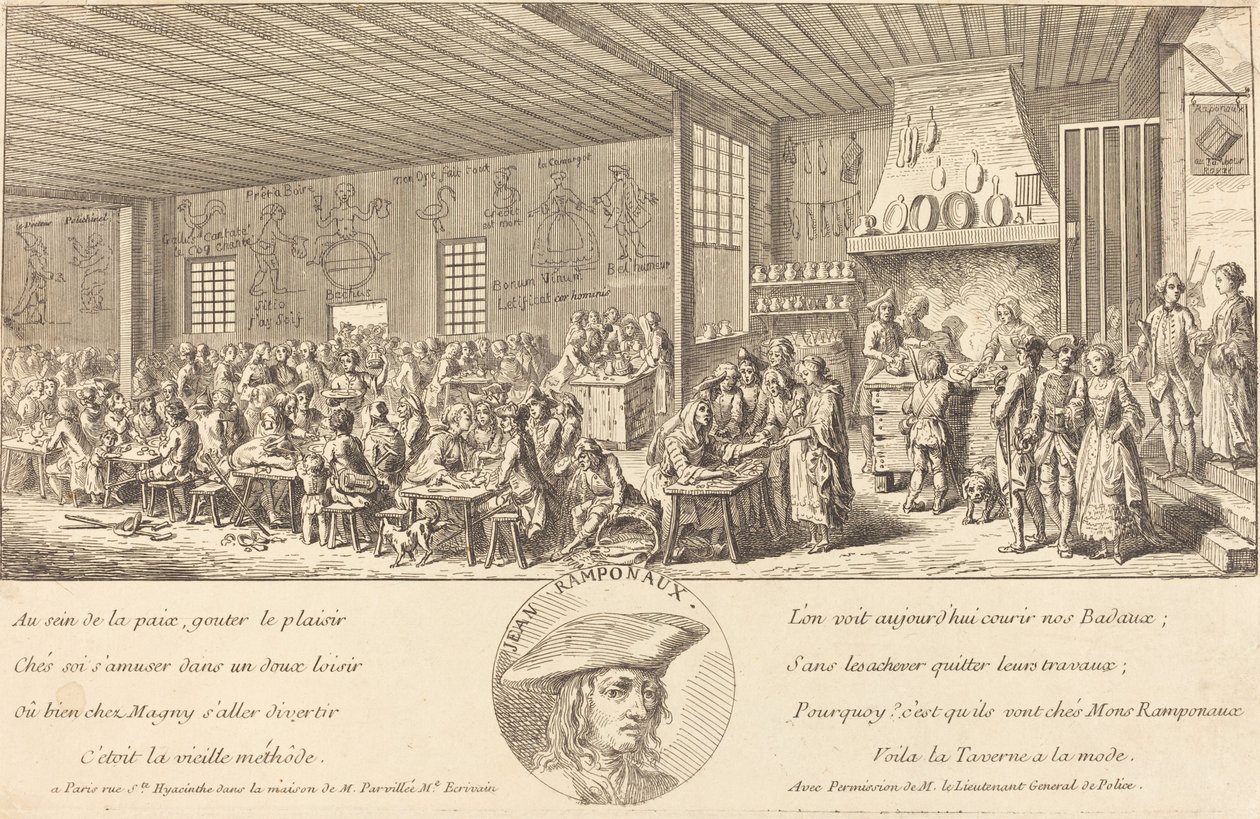 Cabaret of Ramponaux, c. 1760 by Unbekannt