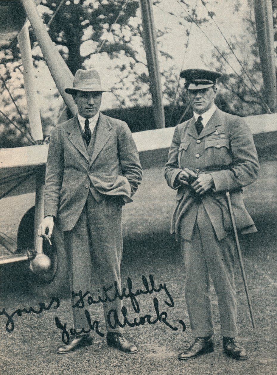Captain John Alcock and Lieutenant Arthur Whitten Brown, British Aviators by Unbekannt