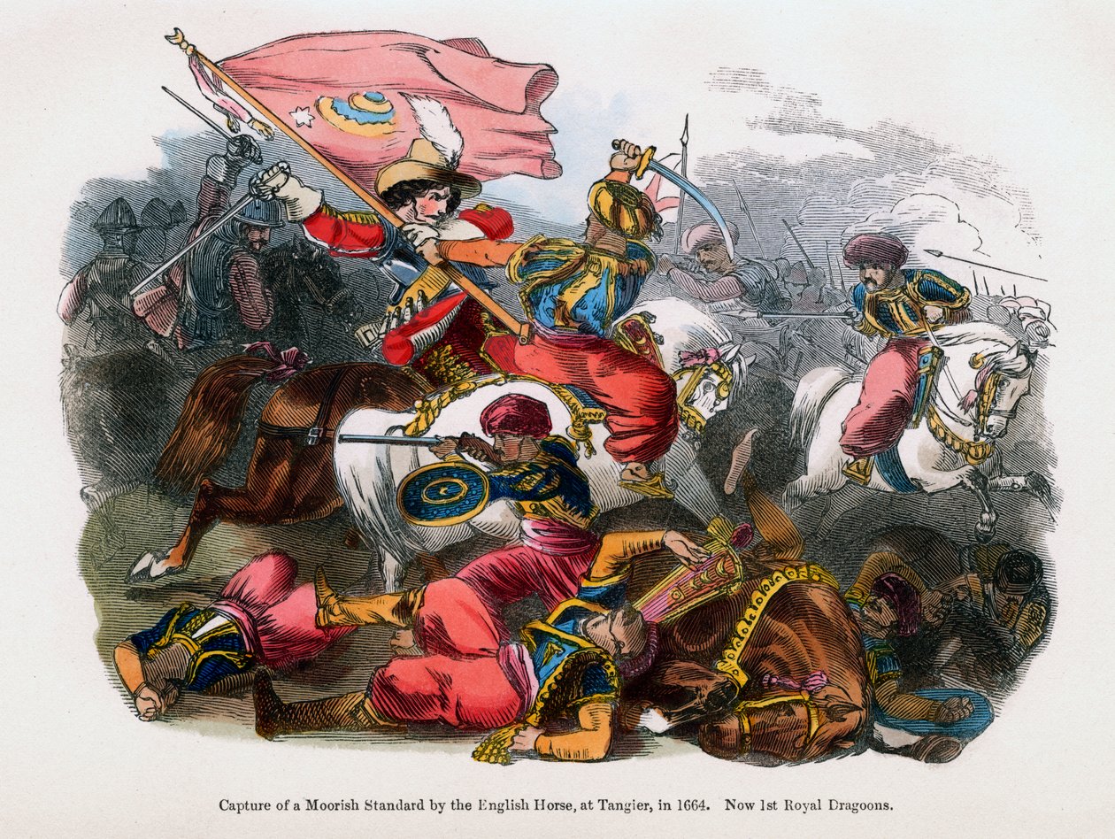 Capture of a Moorish Standard by the English Horse at Tangier by Unbekannt