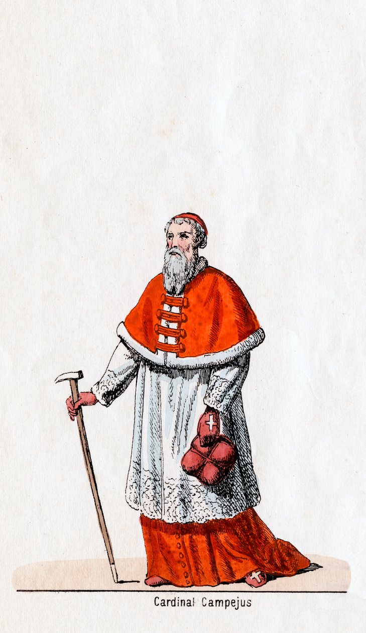 Cardinal Campeius, costume design for Shakespeare