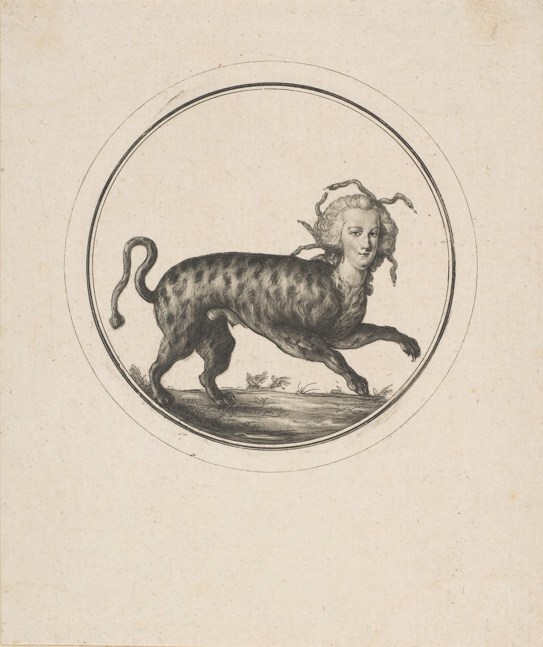 Caricature Showing Marie Antoinette as a Leopard by Unbekannt