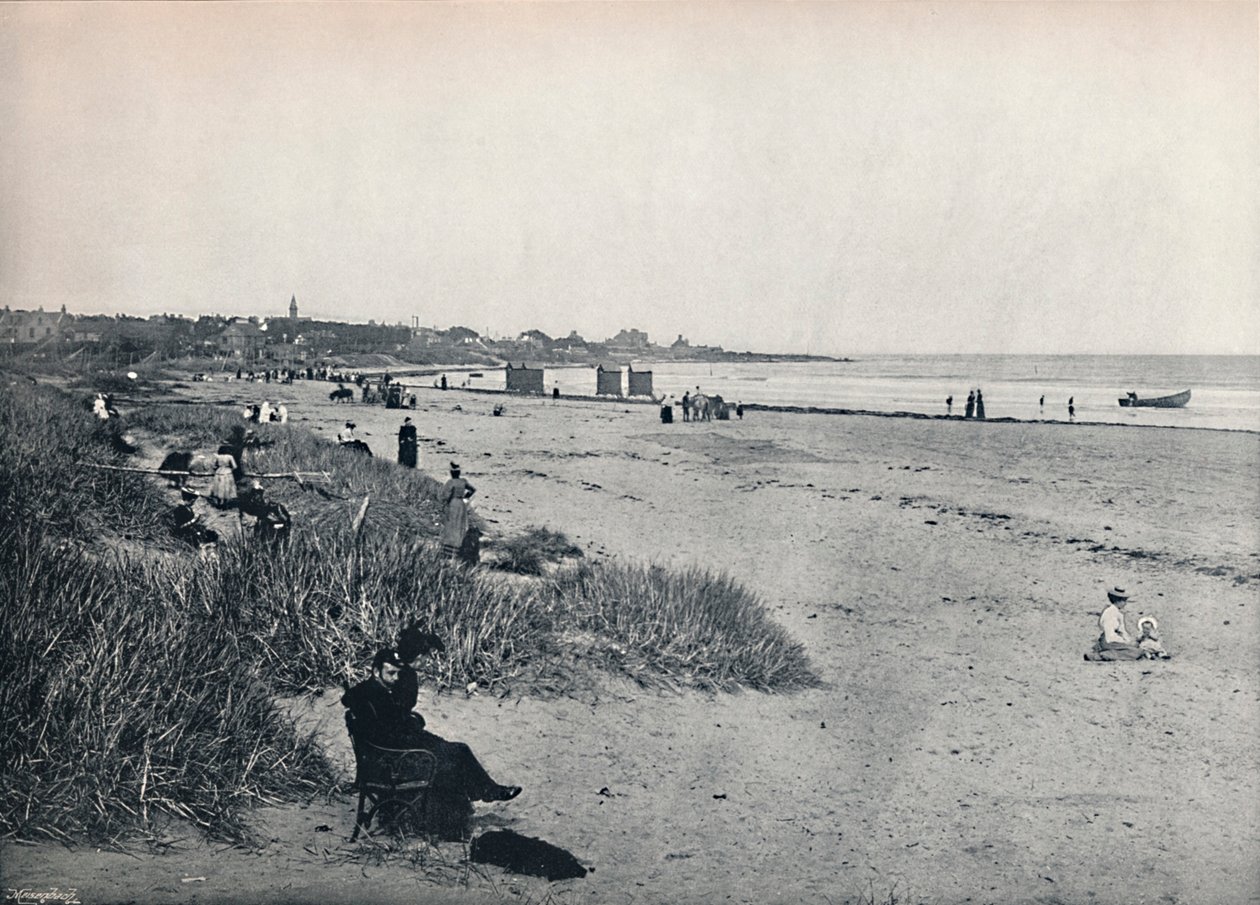 Carnousetie - The Town and the Beach, 1895 by Unbekannt