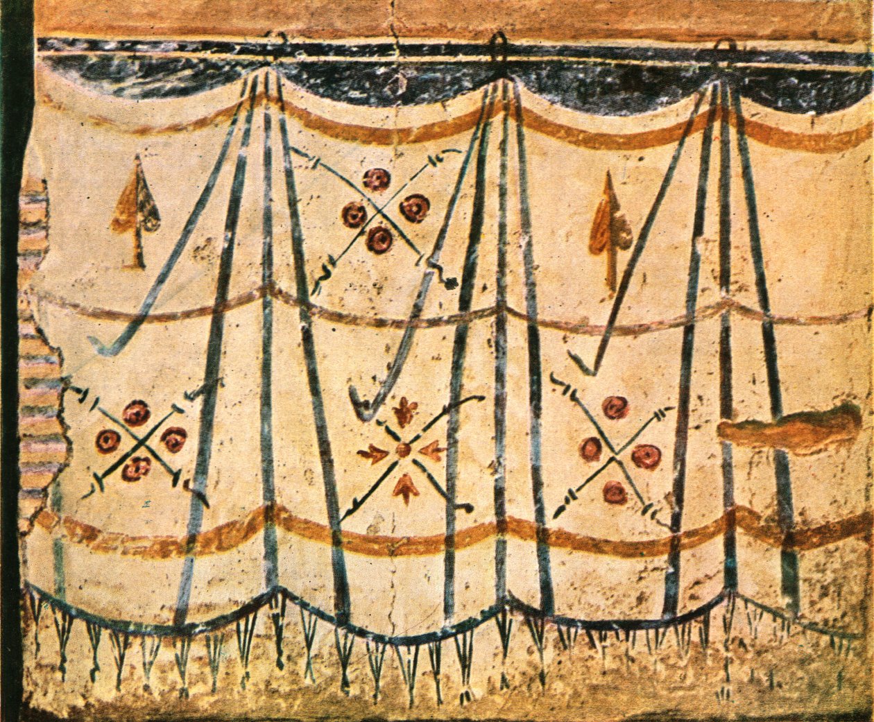 Carpet Frieze from Chamber E, Wall 6 of Santa Maria Antiqua, Rome, Italy by Unbekannt