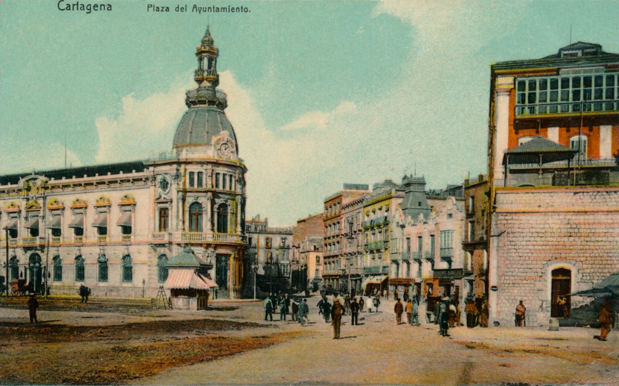 Cartagena - Plaza del Ayuntamiento by Unbekannt