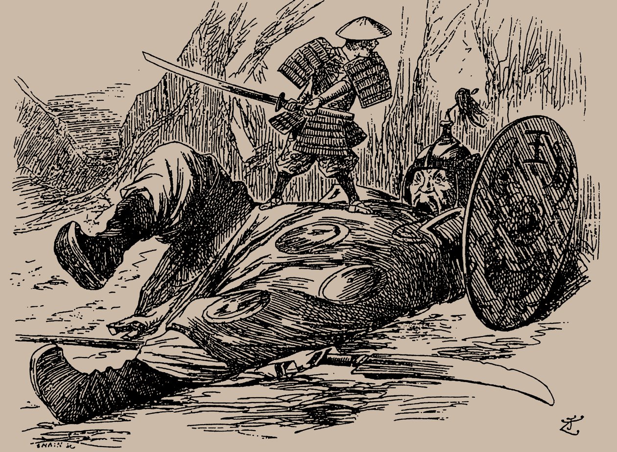 Cartoon on the First Sino-Japanese War. Punch, 29 September 1894 by Unbekannt