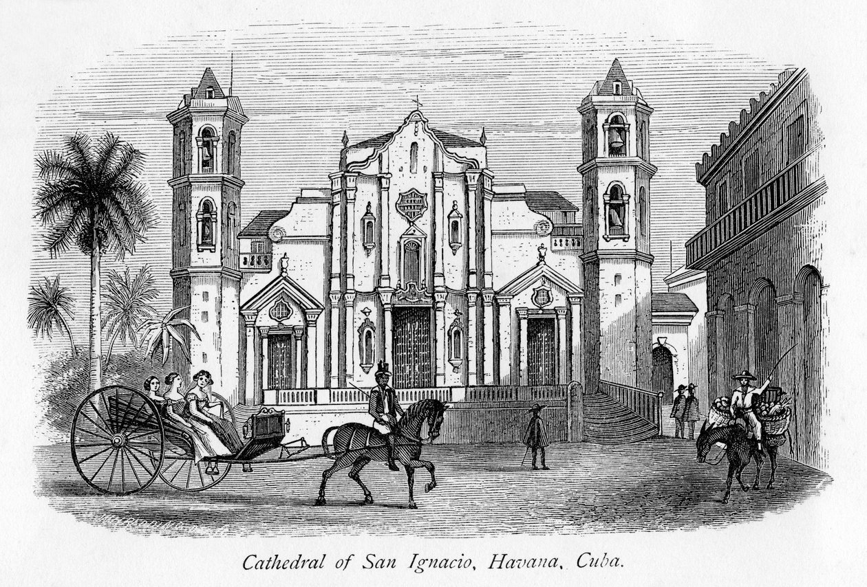 Cathedral of San Ignacio, Havana, Cuba, 19th Century by Unbekannt