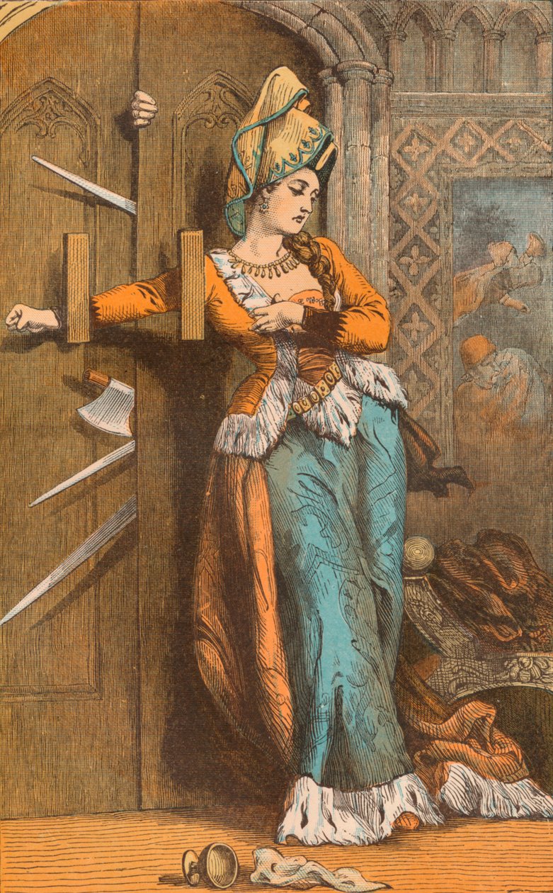 Catherine Douglas Barring the Door, 15th Century, c1910 by Unbekannt