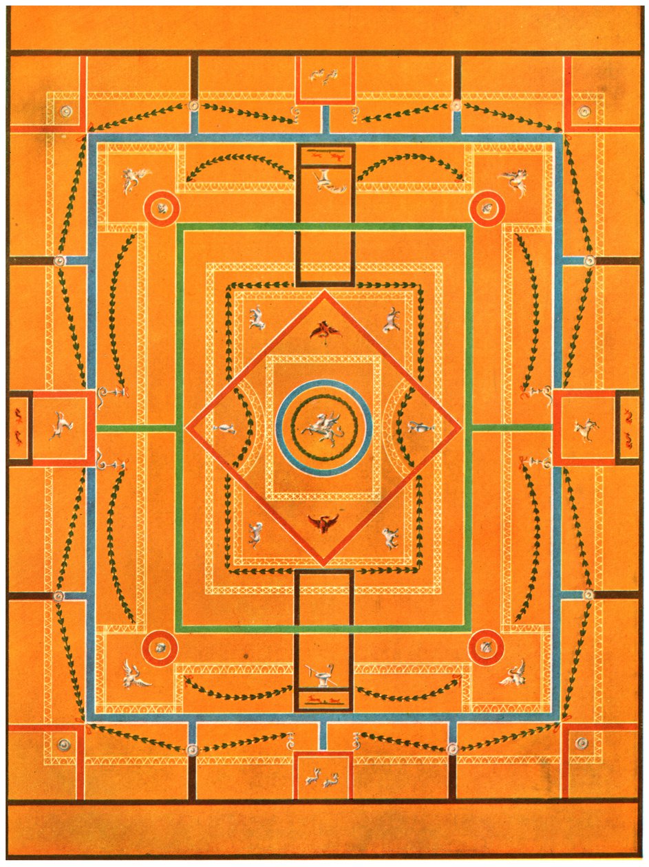 Ceiling decoration, Pompeii, Italy by Unbekannt