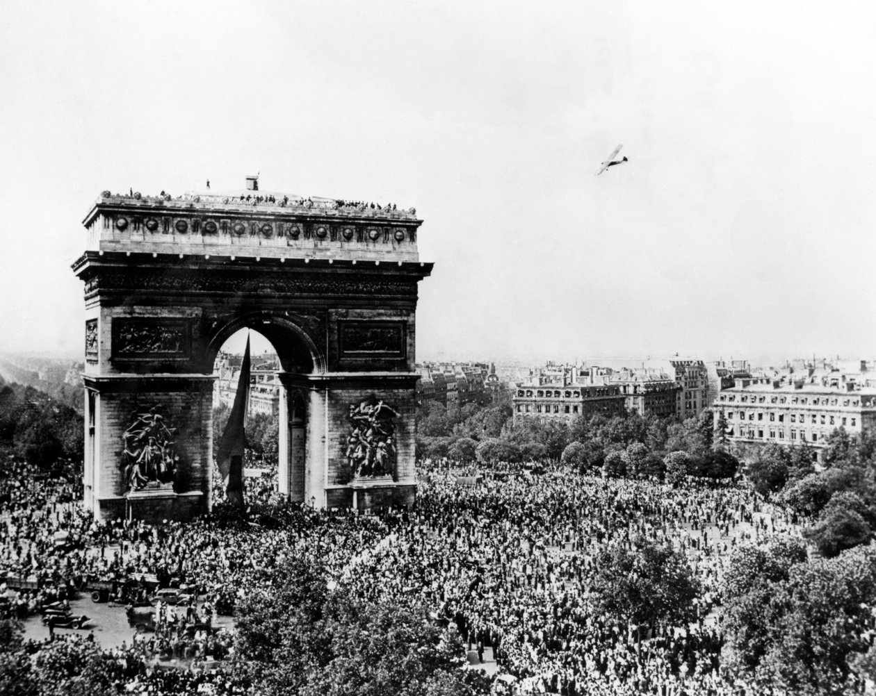 Celebrating the Liberation of Paris by Unbekannt