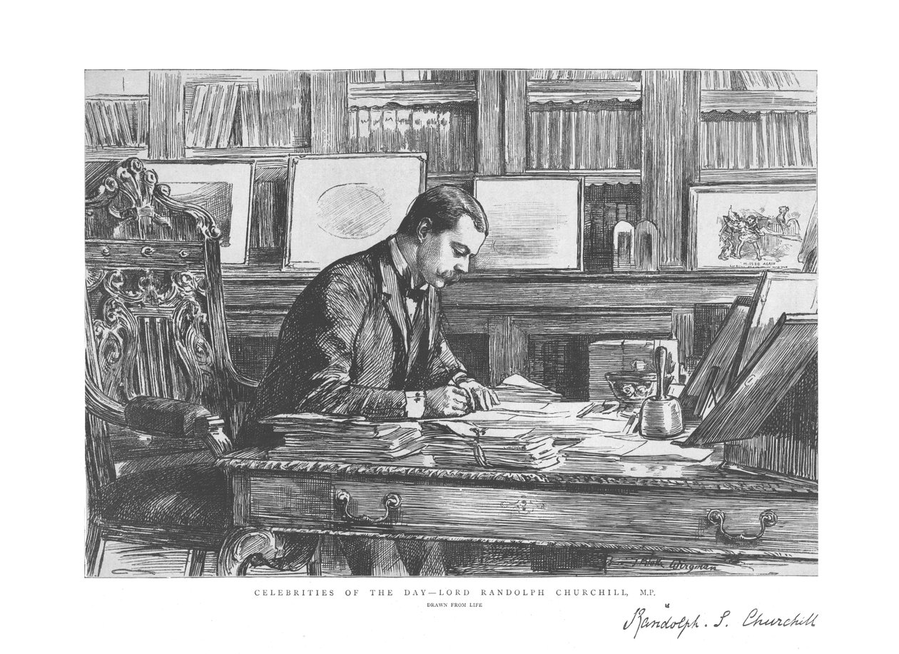 Celebrities of the Day - Lord Randolph Churchill, M.P. by Unbekannt
