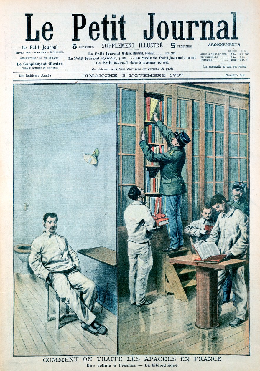 Cell and Library at the Prison at Fresnes by Unbekannt