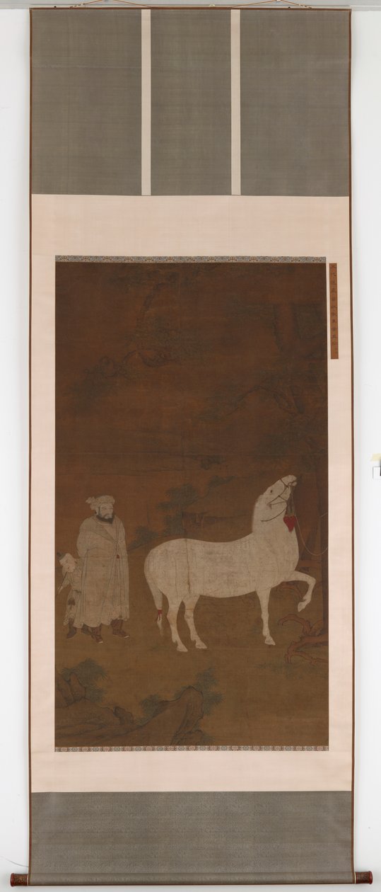 Central Asian Groom Pasturing a Horse by Unbekannt
