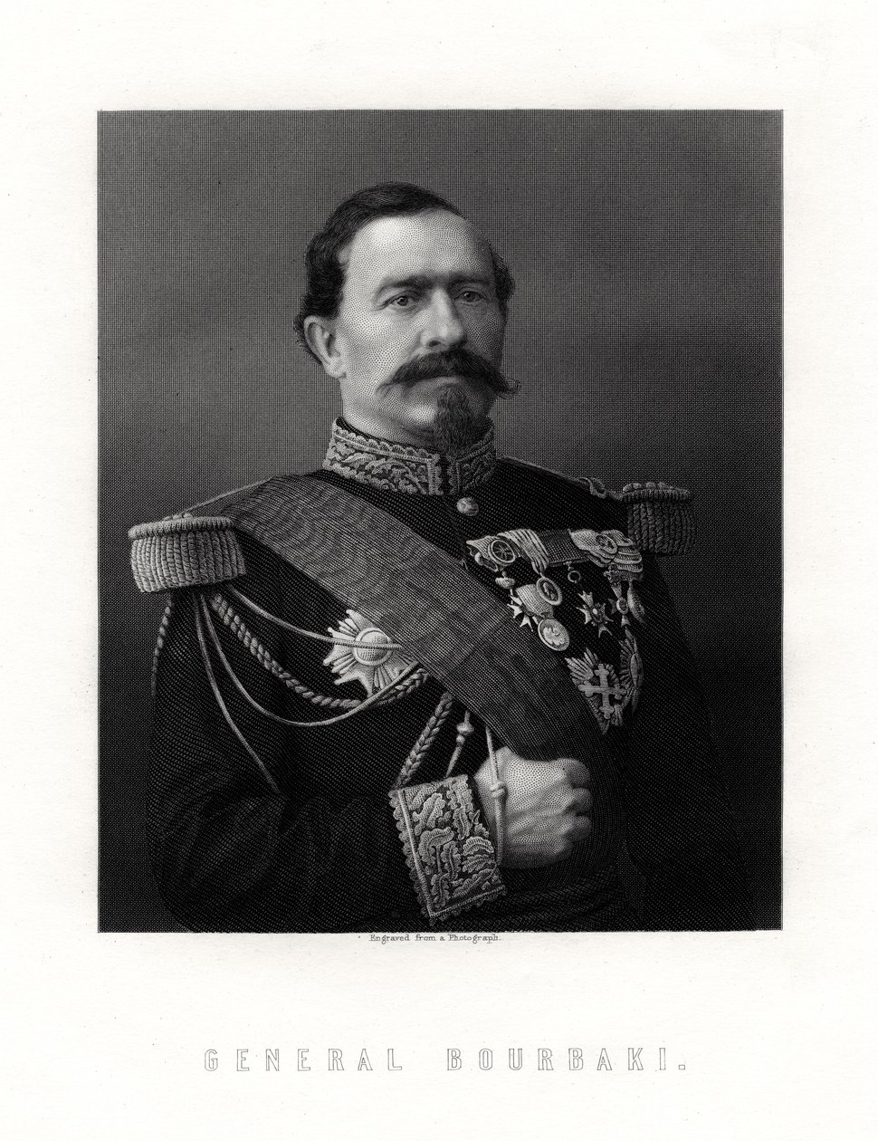Charles Denis Sauter Bourbaki, French general, 19th century by Unbekannt
