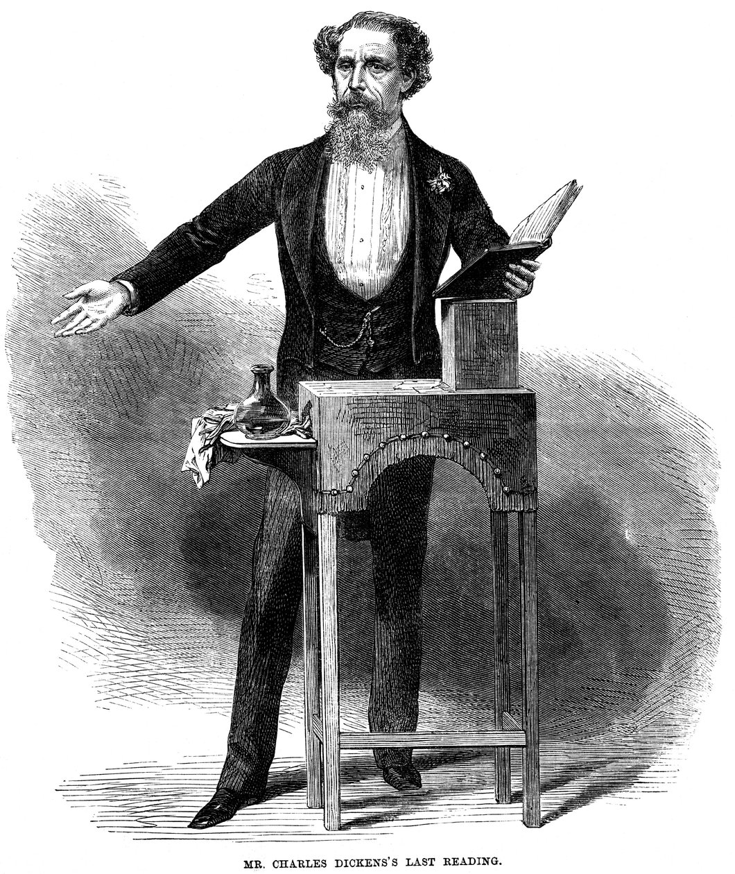 Charles Dickens Giving His Last Public Reading at St James
