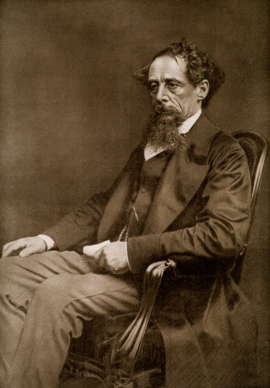 Charles Dickens, 19th century English author, 1910 by Unbekannt