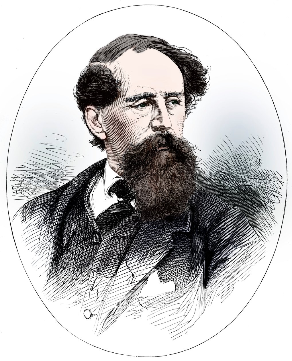 Charles Dickens, English novelist by Unbekannt