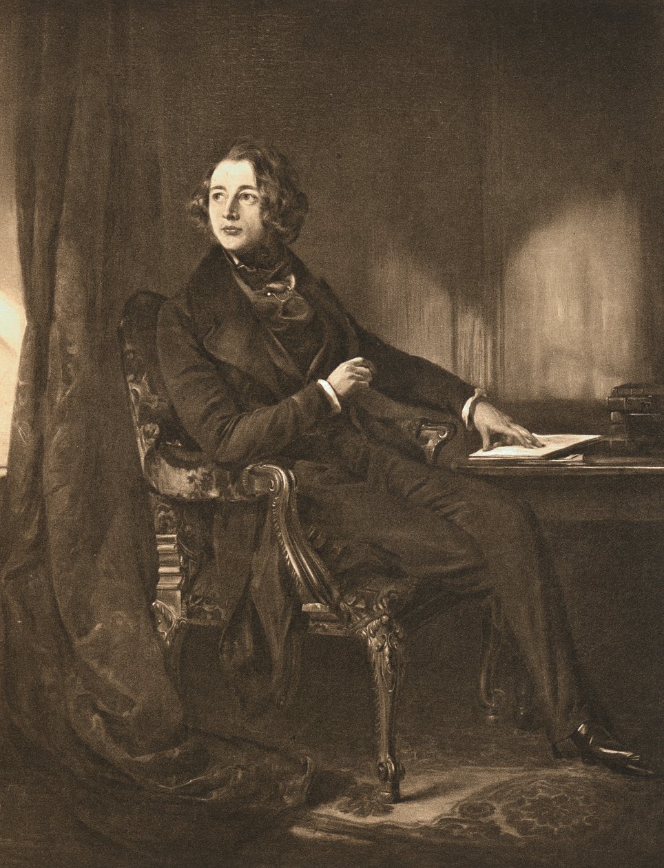 Charles Dickens, English novelist and journalist by Unbekannt