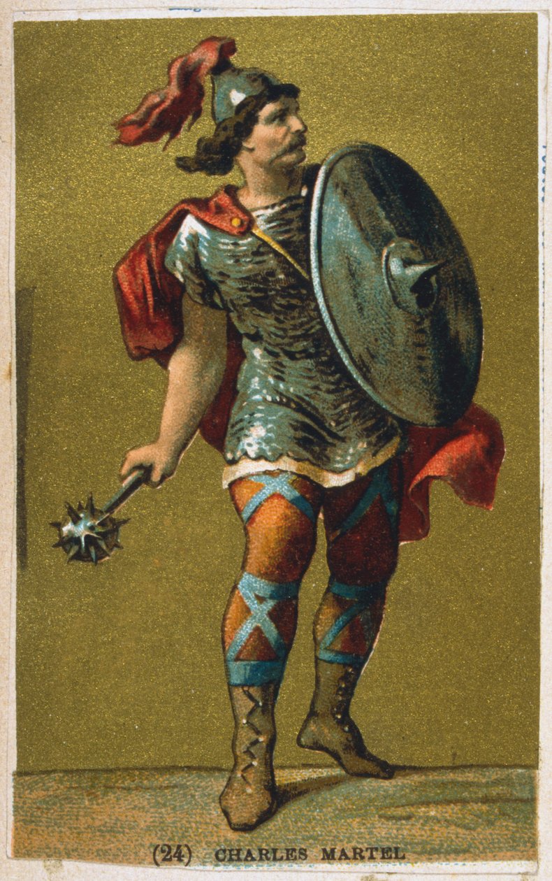 Charles Martel, 7th century King of the Franks, 19th century by Unbekannt