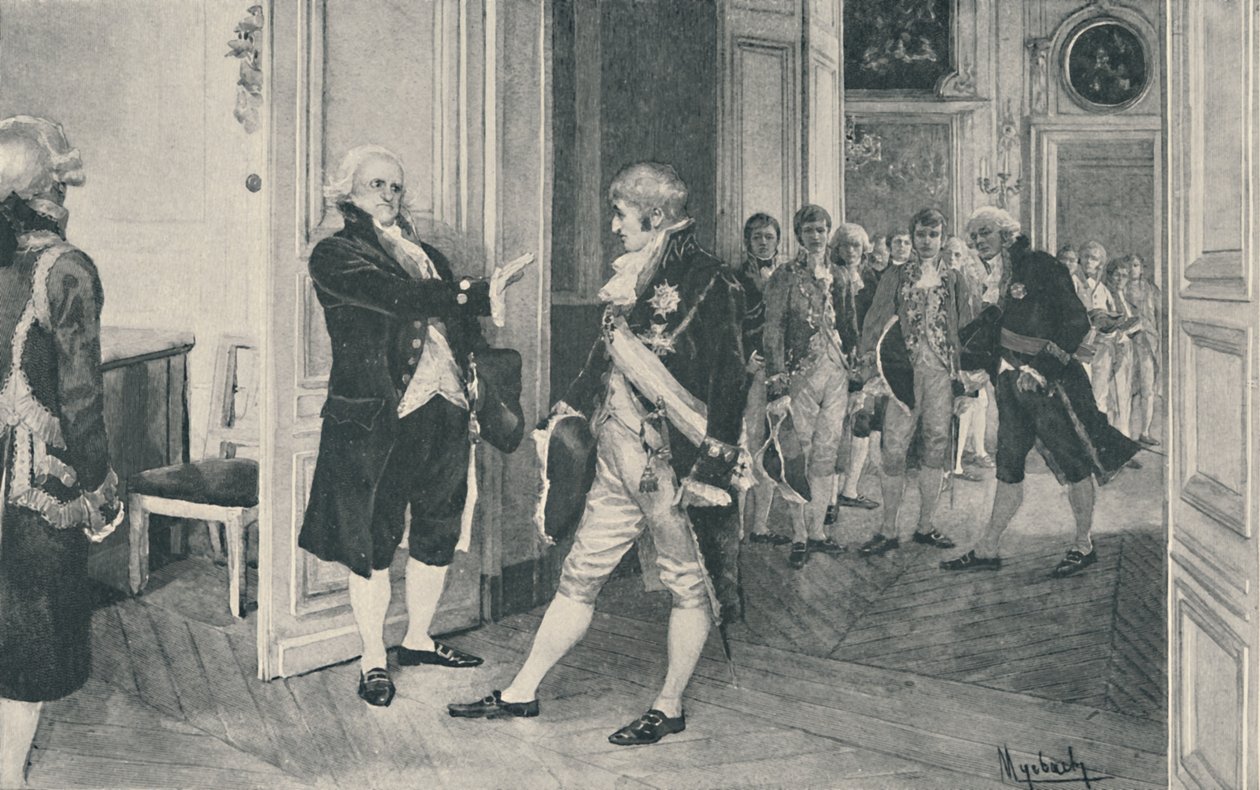 Charles and Ferdinand at Bayonne, 1808, 1896 by Unbekannt