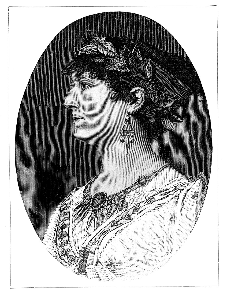 Charlotte Wolter, Austrian Actress by Unbekannt