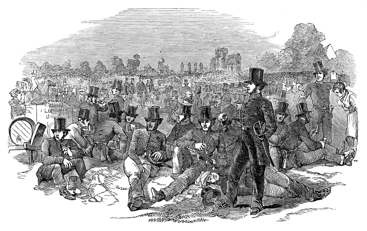 Chartist Agitation, the Police Force on Bonners Fields, 1848, 1900 by Unbekannt