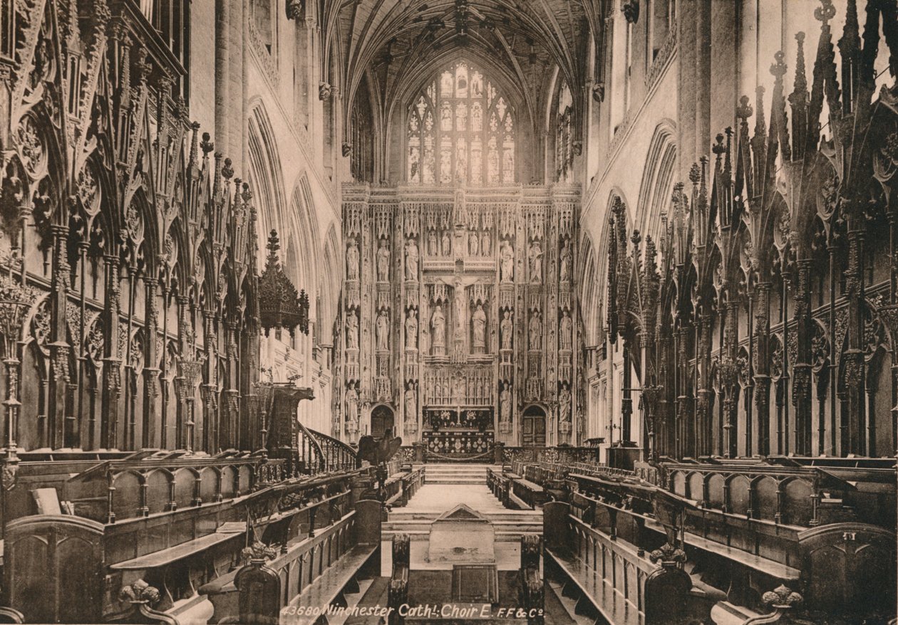 Choir of Winchester Cathedral, Hampshire, early 20th century by Unbekannt