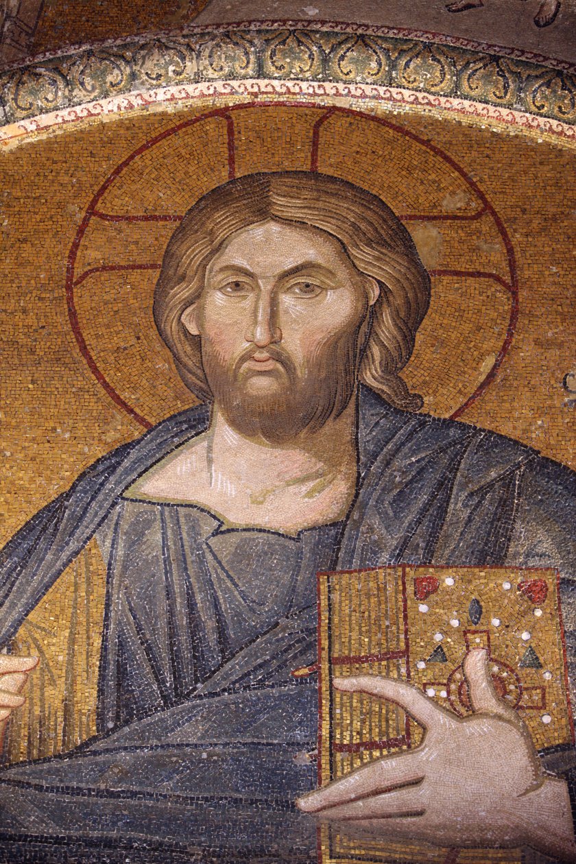 Chora Church Museum: Jesus Pantocrator Mosaic, Istanbul, Turkey by Unbekannt