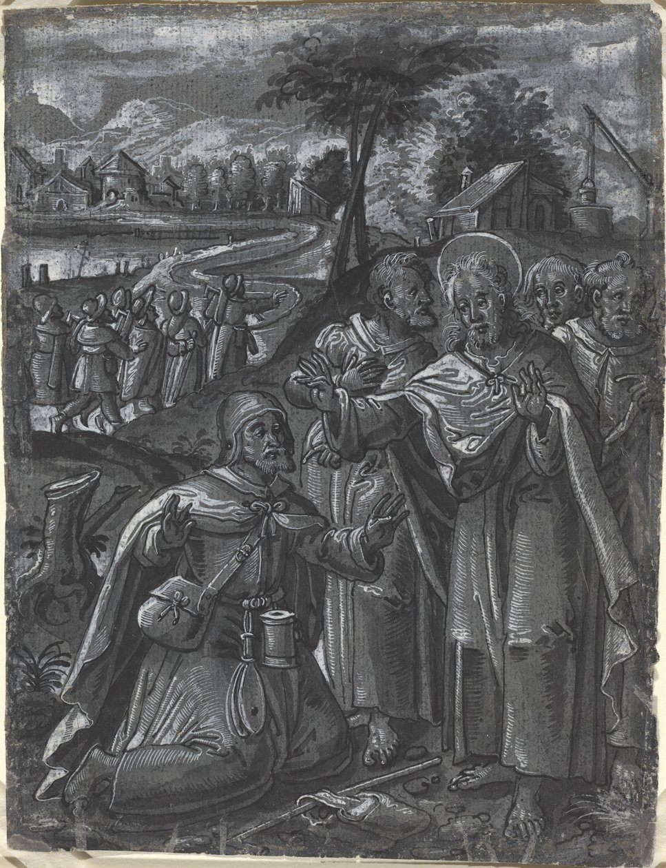 Christ Disputing with the Doctors (recto) by Unbekannt