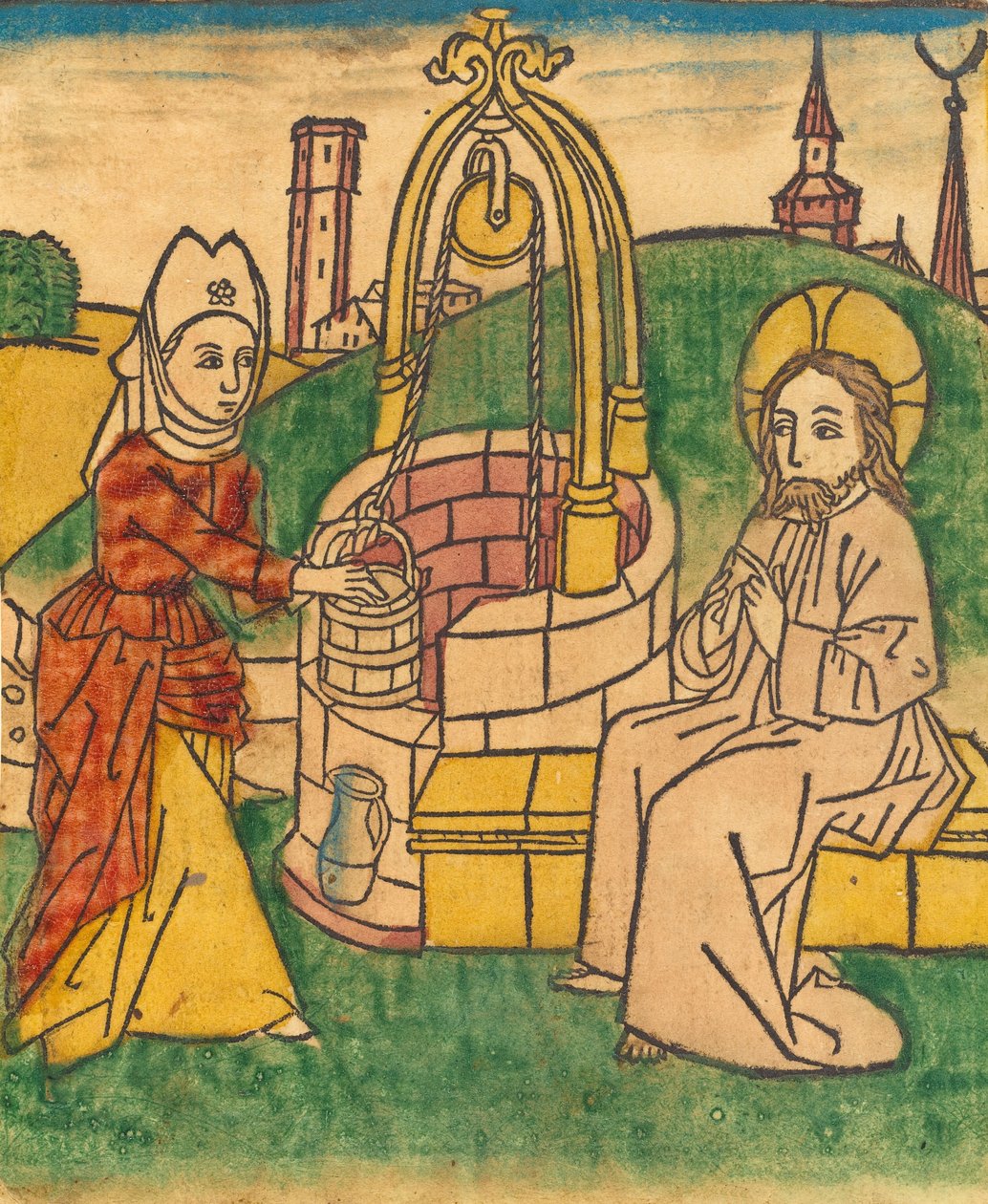 Christ and the Woman of Samaria by Unbekannt