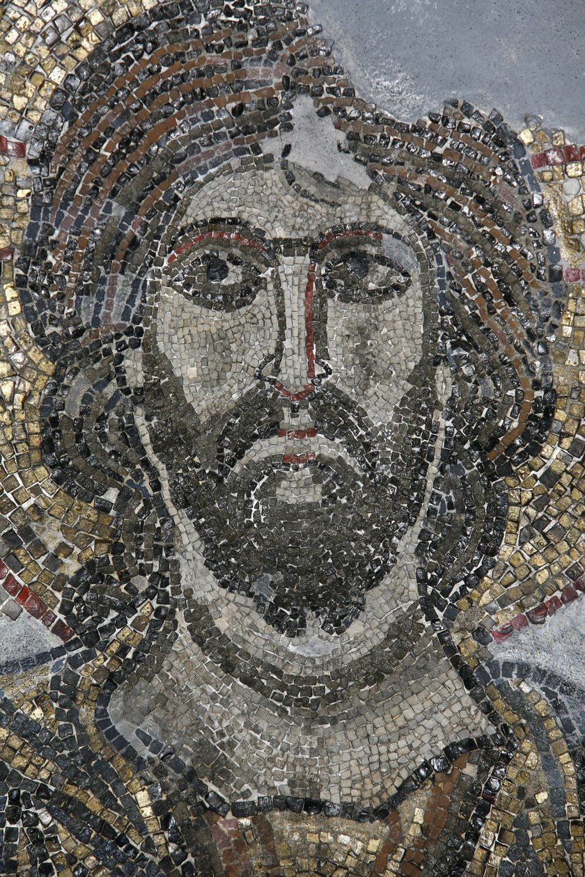 Christ Mosaic in the Golgotha Chapel at the Church of the Holy Sepulchre, Jerusalem, Israel by Unbekannt