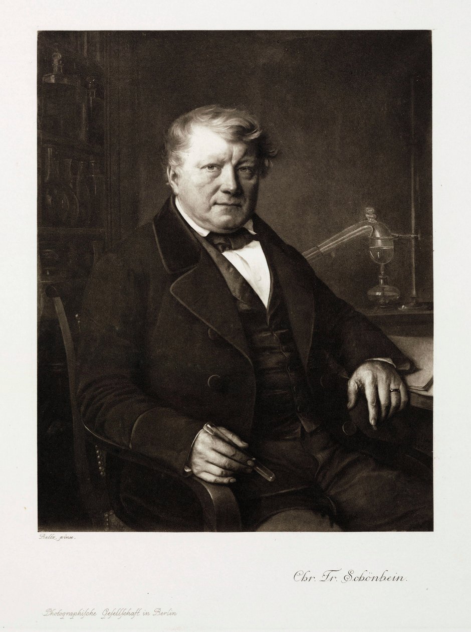 Christian Friedrich Schonbein, German chemist, c 1860 by Unbekannt