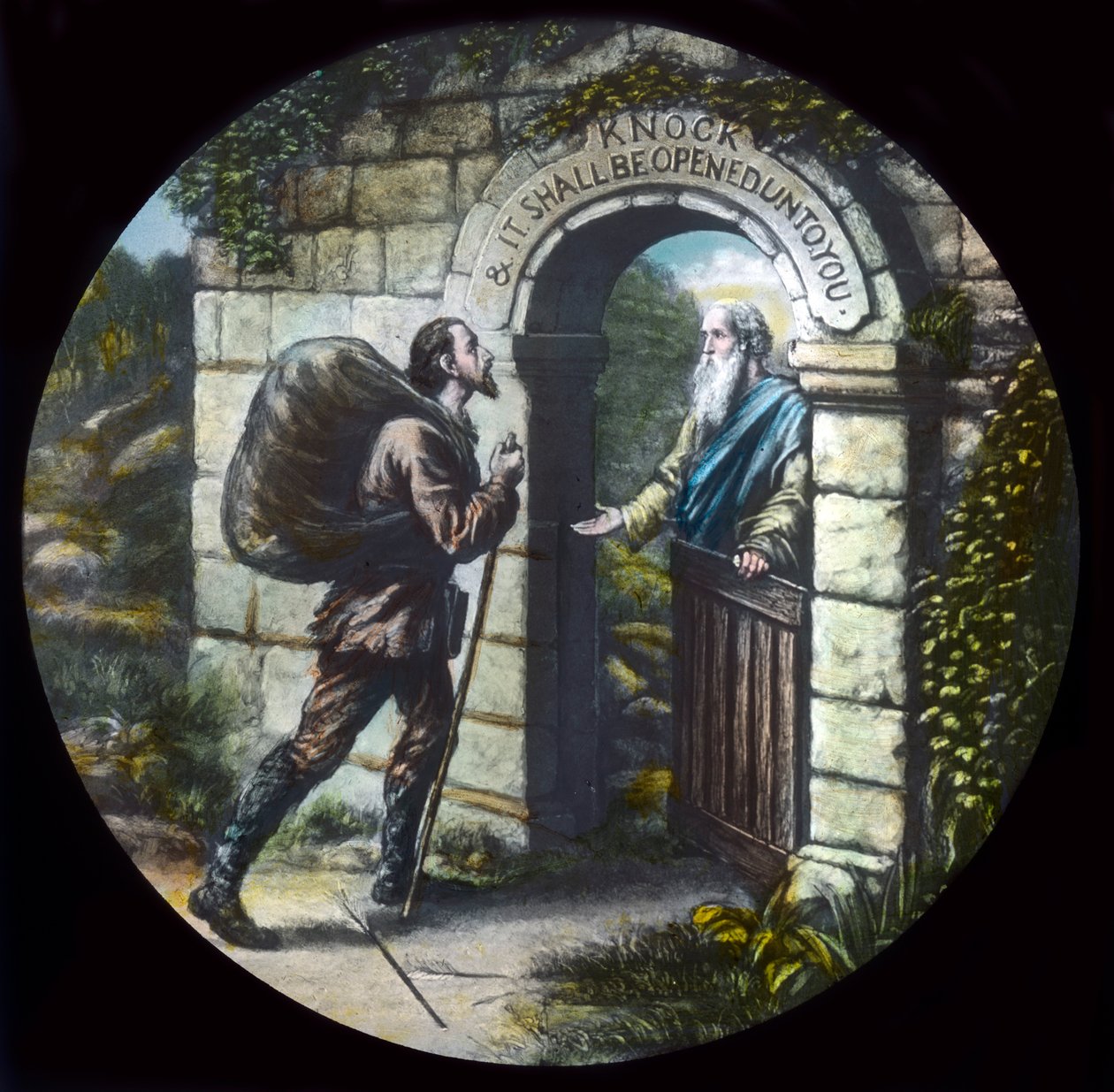 Christian at the gate, c1910 by Unbekannt