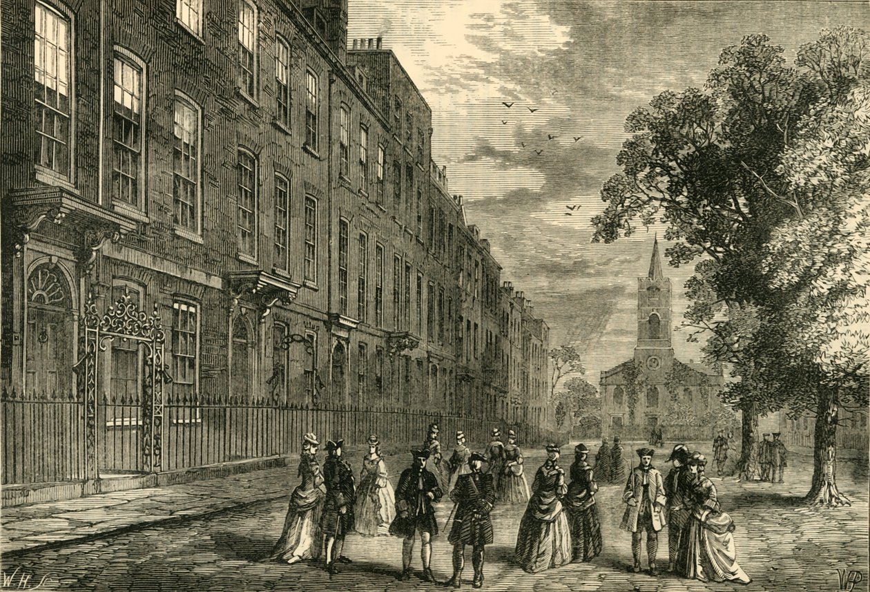 Church Row, Hampstead, 1750 by Unbekannt