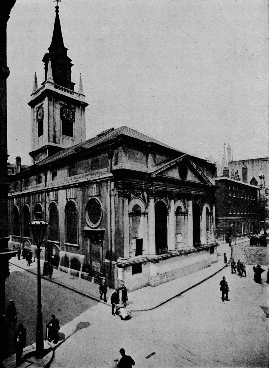Church of St Lawrence, Jewry, City of London, 1910 by Unbekannt