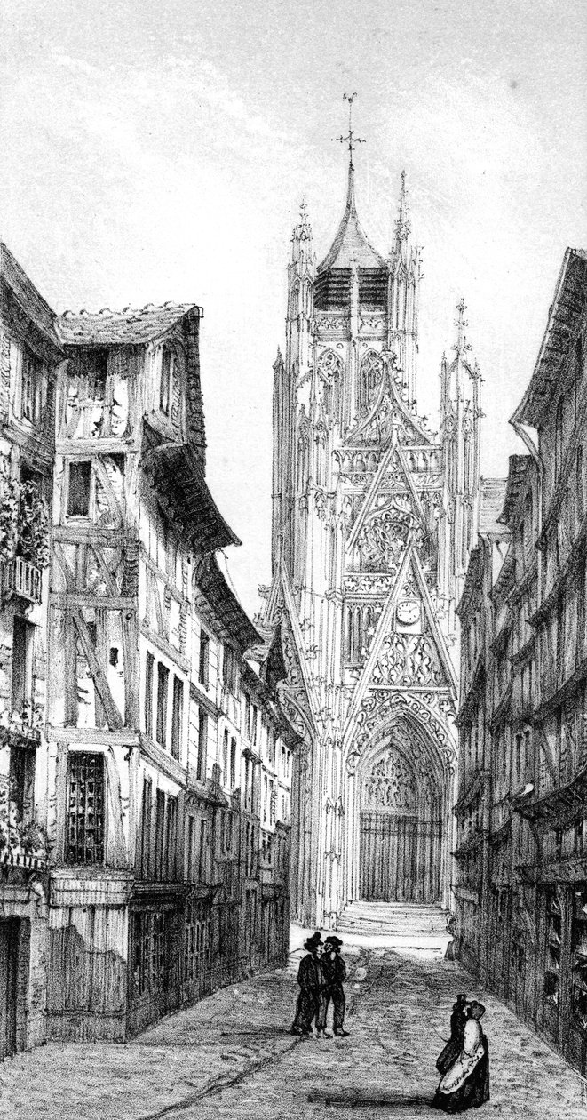 Church of St Maclou, Rouen, France by Unbekannt