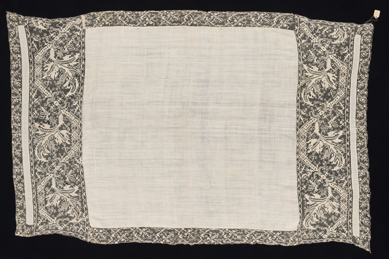 Cloth with Border of Vegetal Pattern by Unbekannt