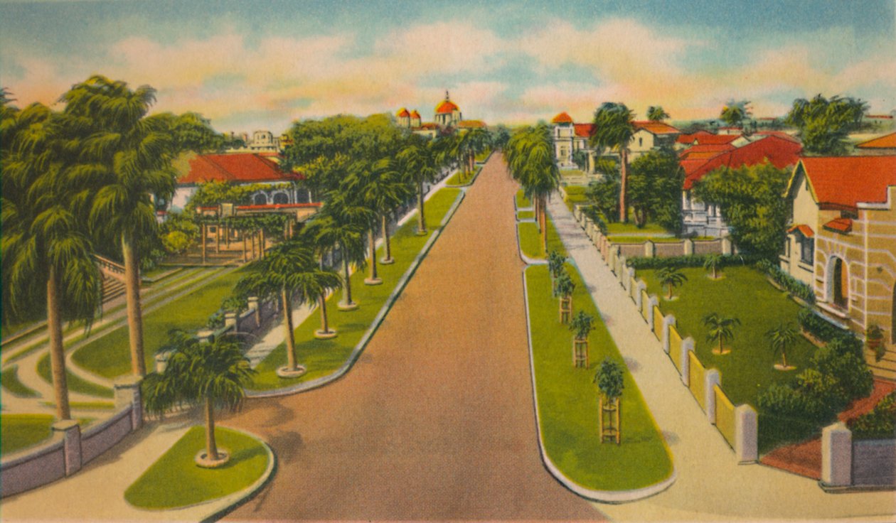 Colombia Avenue, Barranquilla, c. 1940s by Unbekannt