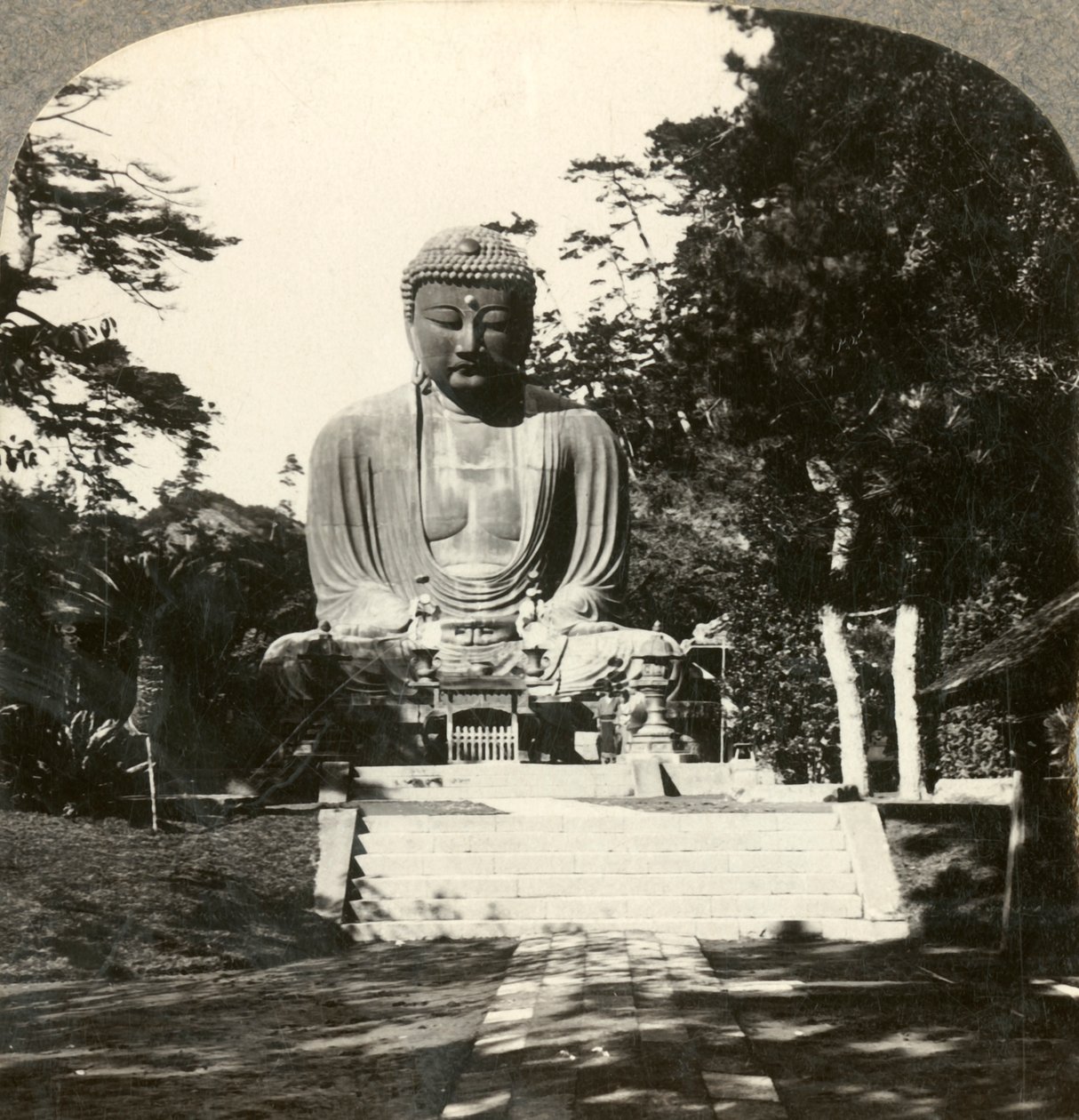 Colossal Statue of Buddha, Reverenced by the Japanese, in a Sylvan Temple, Kamakura, Japan, c1900 by Unbekannt