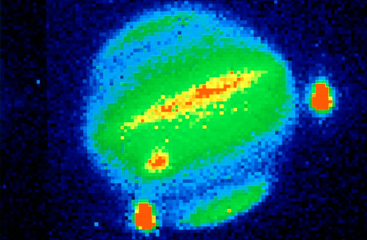 Comet Shoemaker-Levy Colliding with Jupiter, 20 July 1994 by Unbekannt