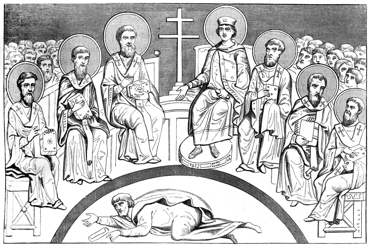 Commemoration of the second council of Nice, 9th-10th century, 1849 by Unbekannt