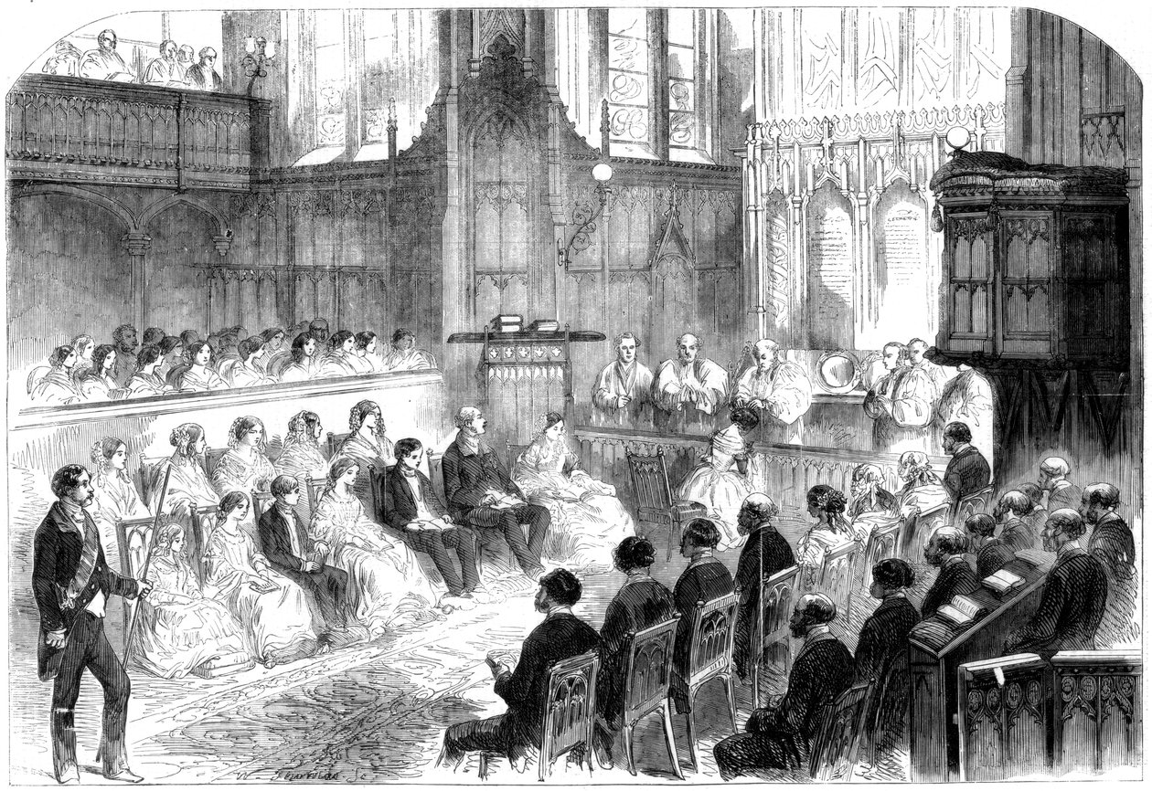 Confirmation of the Princess Royal, Windsor Castle, 1856 by Unbekannt