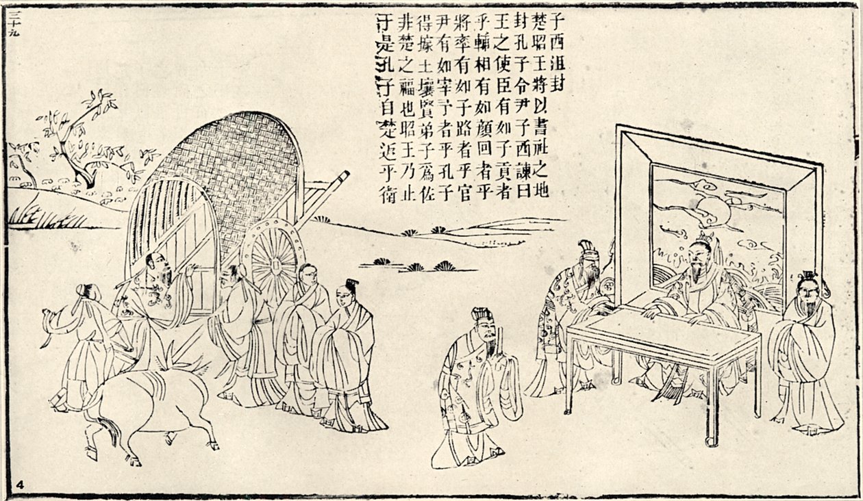 Confucius visiting court by Unbekannt