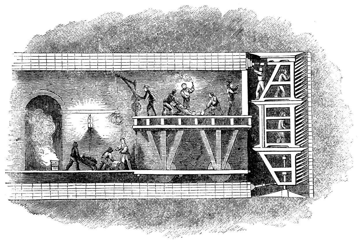 Construction of the Thames Tunnel, London, 1825-1843 by Unbekannt