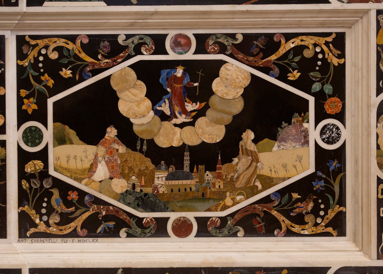 St. Corona Church, Stone Inlay Work by Unbekannt