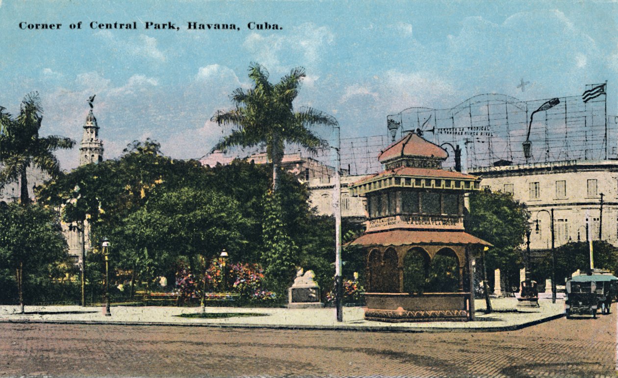 Corner of Central Park, Havana, Cuba, c. 1910 by Unbekannt
