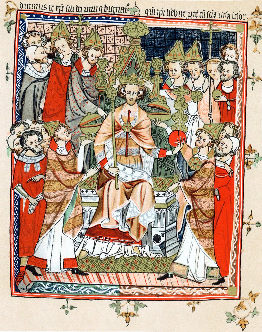 Coronation and Unction of a King by Unbekannt